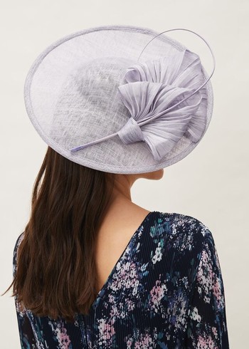 Phase Eight Dawn Silk Bow Fascinator Hats Lavender USA | 8456237-NE